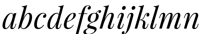 PlayfairDisplay-Italic Font LOWERCASE