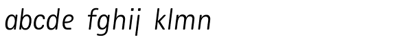 Plural Medium Italic Font LOWERCASE