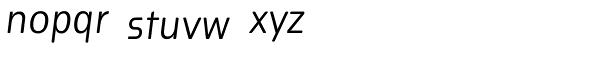 Plural Medium Italic Font LOWERCASE