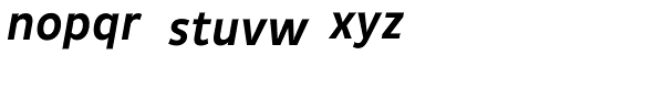 Pluto Sans Cond Medium Italic Font LOWERCASE