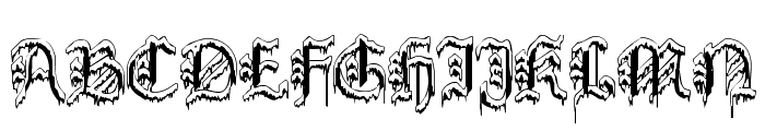 PlymouthRock 'SnowDusted' Font UPPERCASE