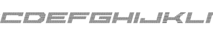 Pocket Ball 3D Italic Font LOWERCASE