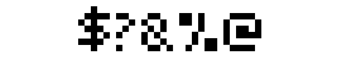 Pocket Pixel Regular Font OTHER CHARS