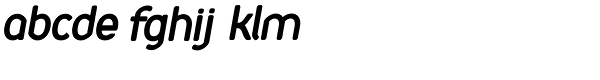 Podium-Bold Italic Font LOWERCASE