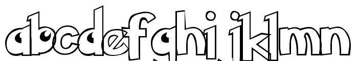 Pokemon  Hollow Font LOWERCASE