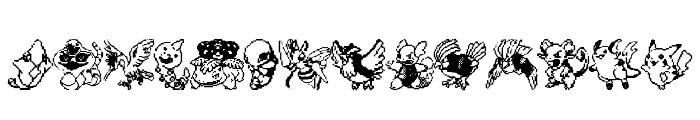 Pokemon pixels 1 Font UPPERCASE