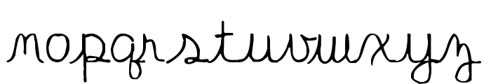 Polite Script Font LOWERCASE