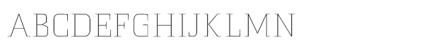 Politic Std Extra Light Font UPPERCASE