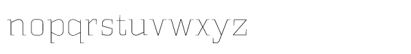 Politic Std Extra Light Font LOWERCASE