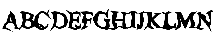 Poltergeist Thick Font UPPERCASE