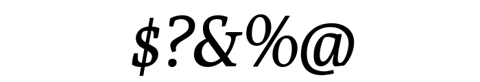 Poly-Italic Font OTHER CHARS