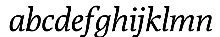 Poly-Italic Font LOWERCASE