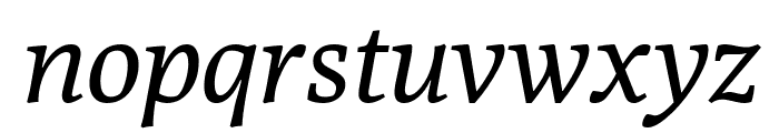 Poly-Italic Font LOWERCASE