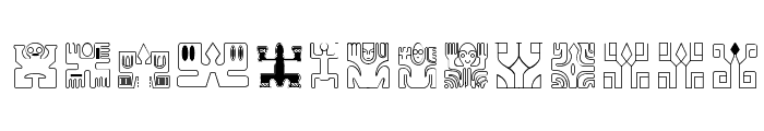 Polynesien Etua font Font LOWERCASE