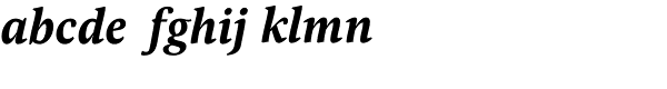 Pona Bold Italic Font LOWERCASE