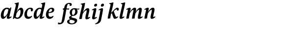 Pona Semibold Italic Font LOWERCASE