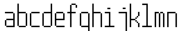 Post Pixel-7 Font LOWERCASE