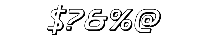 Postmaster 3D Font OTHER CHARS