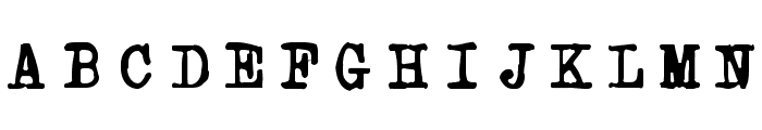 Powderfinger Type Font UPPERCASE