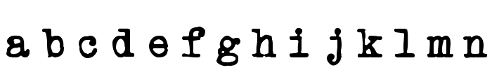 Powderfinger Type Font LOWERCASE