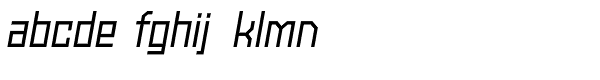 Powerlane Medium Oblique Font LOWERCASE