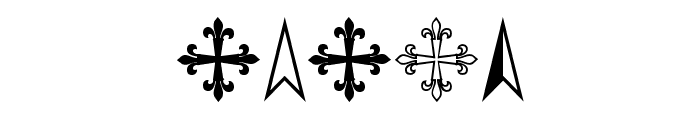 PR Compass Rose Normal Font OTHER CHARS