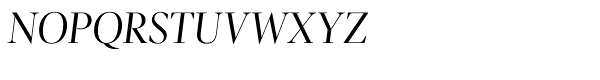 Pratt Nova Fine Italic Font UPPERCASE