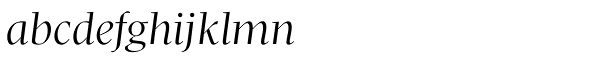 Pratt Nova Fine Italic Font LOWERCASE