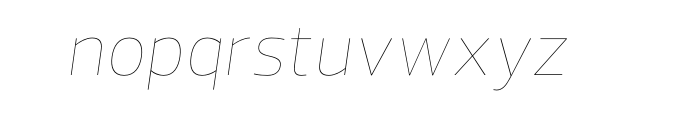 Prelo Hairline Italic Font LOWERCASE