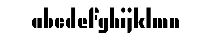 PresidentGas Font LOWERCASE