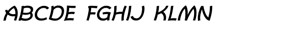 Primate Italic Font UPPERCASE