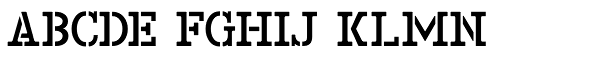 Print Shop Stencil JNL Font LOWERCASE