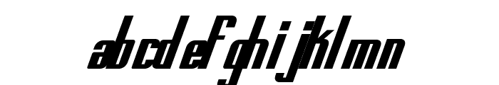 PrintedCircuitBoard-Italic Font LOWERCASE