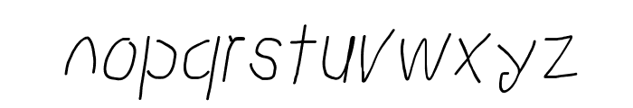 Proton Bold Condensed Italic Font LOWERCASE
