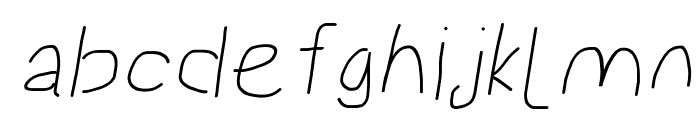 Proton Bold Extended Italic Font LOWERCASE