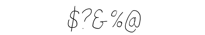 Proton Regular Condensed Italic Font OTHER CHARS