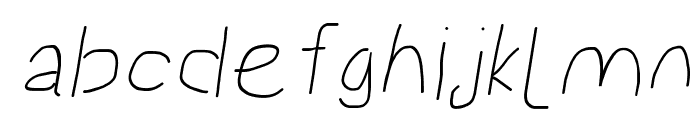 Proton SemiBold Extended Italic Font LOWERCASE