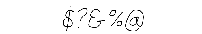 Proton SemiBold Italic Font OTHER CHARS