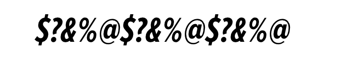 Proxima Nova Extra Condensed Bold Italic Font OTHER CHARS