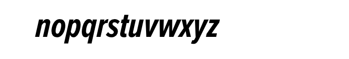 Proxima Nova Extra Condensed Bold Italic Font LOWERCASE