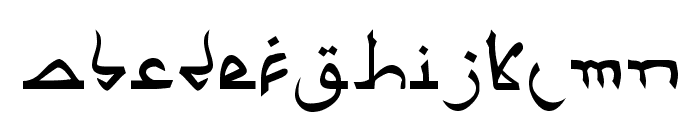 Psuedo Saudi Font LOWERCASE