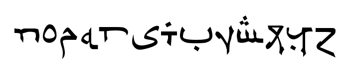 Psuedo Saudi Font LOWERCASE