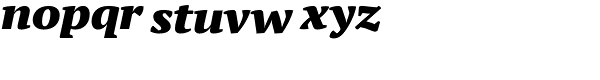 PT Serif Pro Extended Black Italic Font LOWERCASE