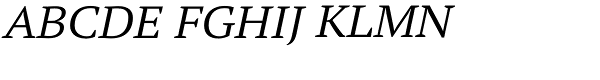 PT Serif Pro Extended Book Italic Font UPPERCASE