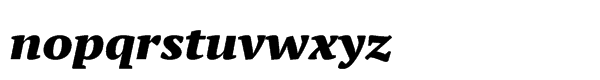 PT Serif Pro Multilingual Extended Black Italic Font LOWERCASE