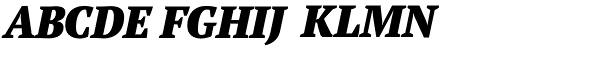 PT Serif Pro Narrow Black Italic Font UPPERCASE