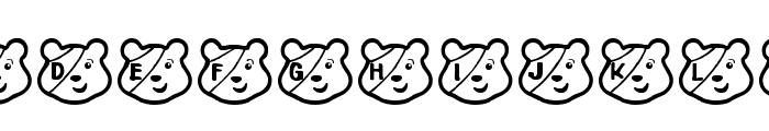 PUDSEY BEAR Font UPPERCASE