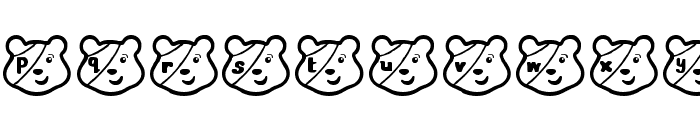 PUDSEY BEAR Font LOWERCASE