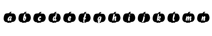Pumpkinese Font LOWERCASE