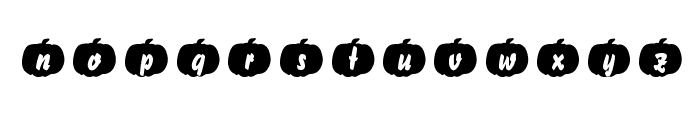Pumpkinese Font LOWERCASE